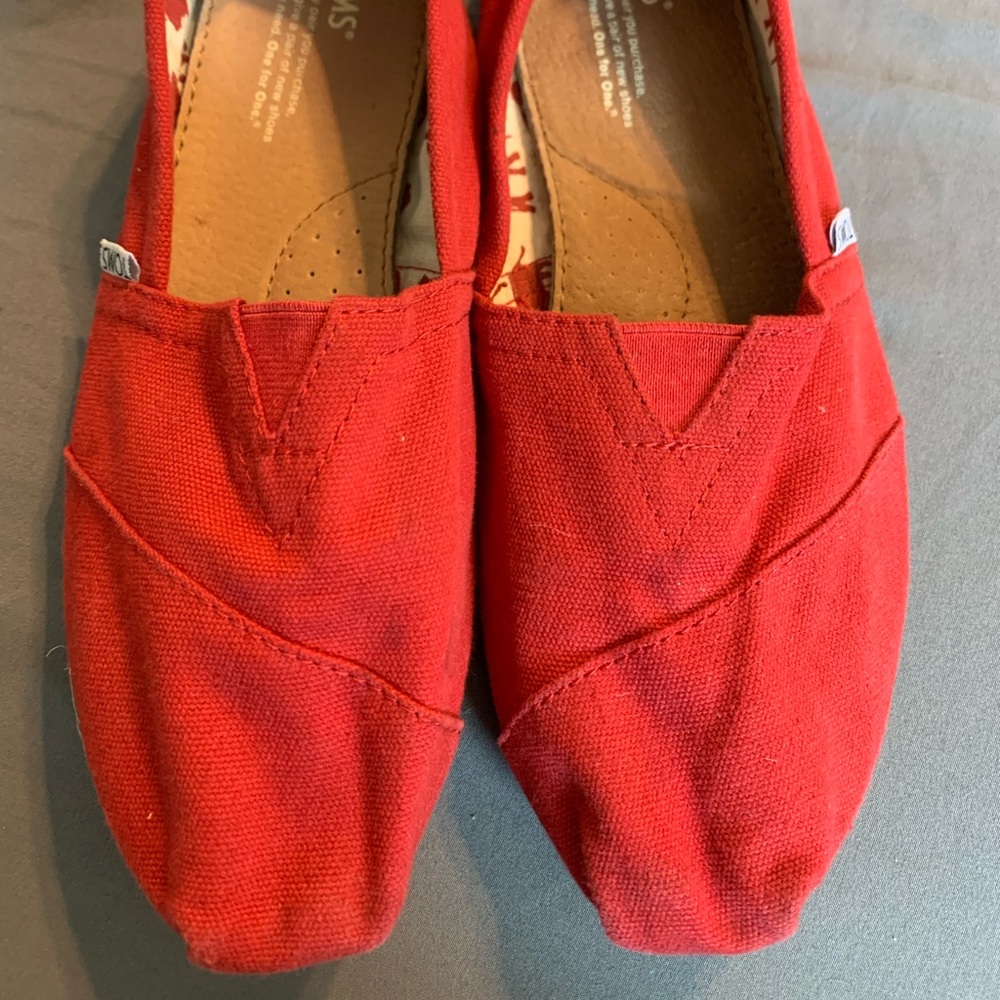 Lightly worn Toms Shoes W9